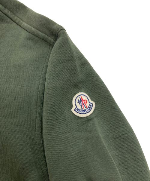 MONCLER（モンクレール）MONCLER (モンクレール) ナイロン切替えスウェットパーカー　H20918G00004 グリーン サイズ:Mの古着・服飾アイテム