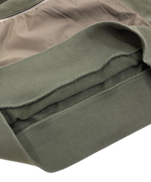 MONCLER（モンクレール）MONCLER (モンクレール) ナイロン切替えスウェットパーカー　H20918G00004 グリーン サイズ:Mの古着・服飾アイテム