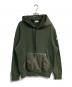 MONCLER（モンクレール）の古着「ナイロン切替えスウェットパーカー　H20918G00004」｜グリーン