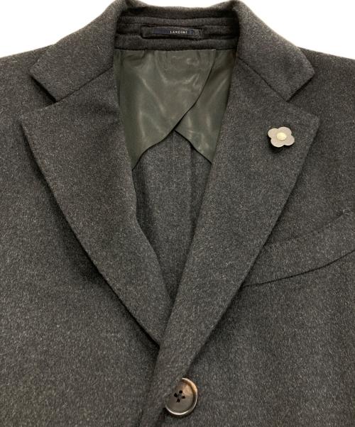 LARDINI（ラルディーニ）LARDINI (ラルディーニ) カシミヤシングルチェスターコート　JQ23143AQ グレー サイズ:52の古着・服飾アイテム