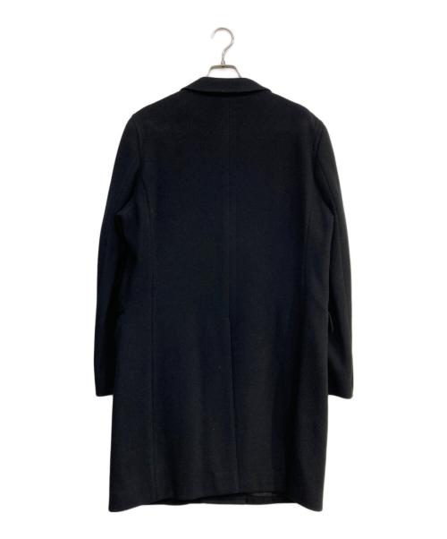 Aquascutum（アクアスキュータム）Aquascutum (アクアスキュータム) ウールチェスターコート　164 S5002 ブラック サイズ:38の古着・服飾アイテム