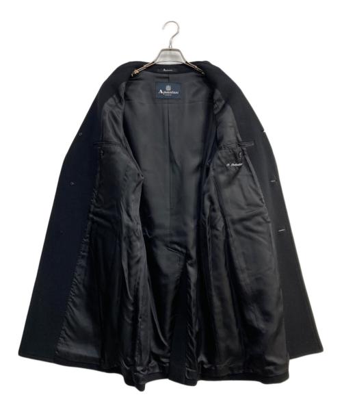 Aquascutum（アクアスキュータム）Aquascutum (アクアスキュータム) ウールチェスターコート　164 S5002 ブラック サイズ:38の古着・服飾アイテム