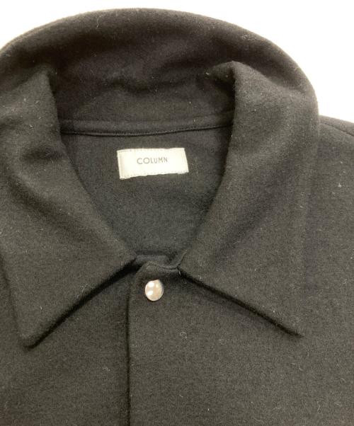 COLUMN（コラム）COLUMN (コラム) ウールジャージーシャツブルゾン　32-230-10-090011 ブラック サイズ:Lの古着・服飾アイテム