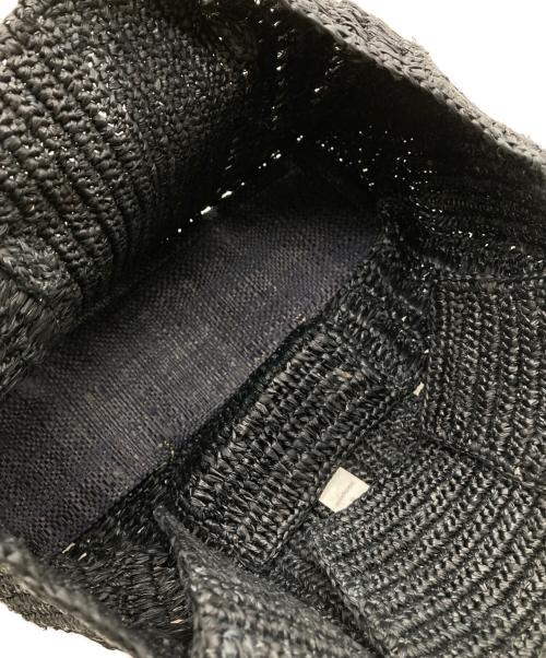 MAISON N.H PARIS（メゾン・エヌ・アッシュ・パリ）MAISON N.H PARIS (メゾン・エヌ・アッシュ・パリ) カゴバッグ ブラックの古着・服飾アイテム