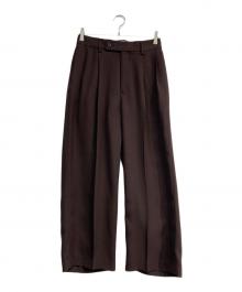 URBAN RESEARCH（アーバンリサーチ）の古着「new basic ダブルクロスキュプラパンツ」｜ブラウン