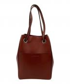 J&M DAVIDSONジェイ＆エム デヴィッドソン）の古着「ツーバイフォー スタッズハンドルバケットバッグ」｜ブラウン