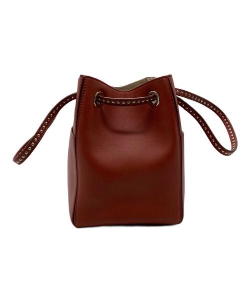 J&M DAVIDSON（ジェイ＆エム デヴィッドソン）J&M DAVIDSON (ジェイ＆エム デヴィッドソン) ツーバイフォー スタッズハンドルバケットバッグ ブラウン サイズ:-の古着・服飾アイテム