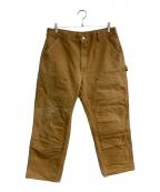 CarHarttカーハート）の古着「DUCK DOUBLE FRONT LOOSE FIT　B01-BRN」｜ブラウン