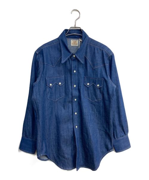 LEVI'S（リーバイス）LEVI'S (リーバイス) ショートホーンシャツ リジッド　 001L7-0002 インディゴ サイズ:Sの古着・服飾アイテム