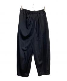 Curensology（カレンソロジー）の古着「サテンドレープパンツ　 25SS　CL505011ER-01」｜ブラック