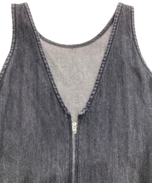 ETRE TOKYO（エトレトウキョウ）ETRE TOKYO (エトレトウキョウ) EDWIN (エドウィン) デニムノースリーブワンピース ブラック サイズ:Ⅿの古着・服飾アイテム