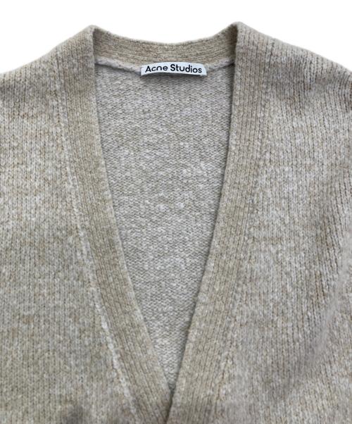 Acne studios（アクネ ストゥディオス）ACNE STUDIOS (アクネ ストゥディオス) ウールブレンド ニットカーディガン　FN-MN-KNIT000308 ベージュ サイズ:Sの古着・服飾アイテム