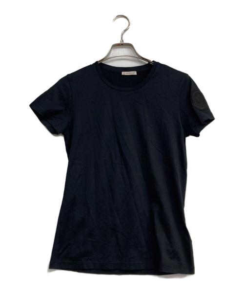 MONCLER（モンクレール）MONCLER (モンクレール) GIROCOLLO T-SHIRT ブラック サイズ:XSの古着・服飾アイテム