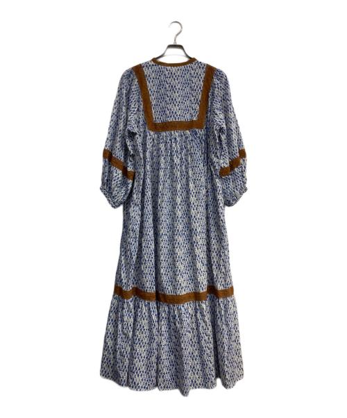 Aguni（アグニ）Aguni (アグニ) 総柄ワンピース　16-25SS-OP021 ブルー サイズ:Freeの古着・服飾アイテム