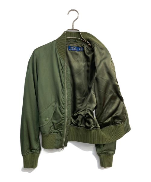 POLO RALPH LAUREN（ポロ・ラルフローレン）POLO RALPH LAUREN (ポロ・ラルフローレン) MA-1ジャケット グリーン サイズ:XSの古着・服飾アイテム