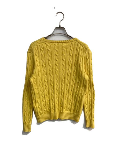 POLO RALPH LAUREN（ポロ・ラルフローレン）POLO RALPH LAUREN (ポロ・ラルフローレン) ケーブルニット イエロー サイズ:Mの古着・服飾アイテム