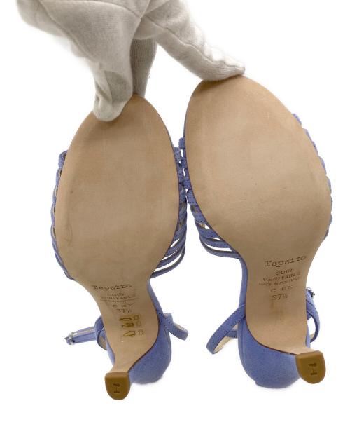 repetto（レペット）Repetto (レペット) スウェードサンダル ブルー サイズ:37 1/2の古着・服飾アイテム