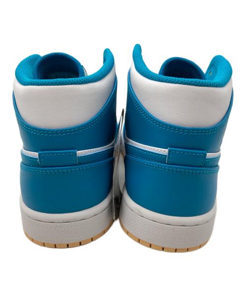 NIKE（ナイキ）NIKE (ナイキ) AIR JORDAN 1 MID ブルー×ホワイト サイズ:27cm 未使用品の古着・服飾アイテム