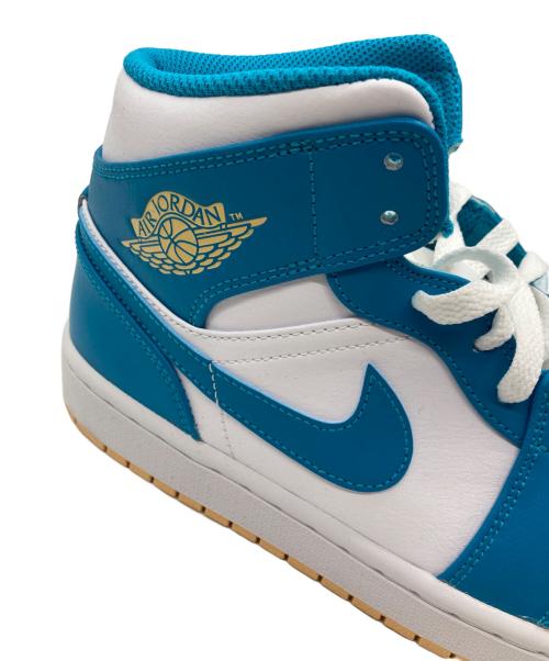 NIKE（ナイキ）NIKE (ナイキ) AIR JORDAN 1 MID ブルー×ホワイト サイズ:27cm 未使用品の古着・服飾アイテム