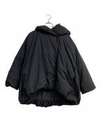 mizuiro-indミズイロインド）の古着「フーデッドショートダウンジャケット」｜ブラック