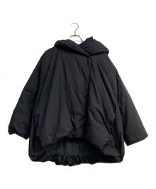 mizuiro-ind（ミズイロインド）の古着「フーデッドショートダウンジャケット」｜ブラック