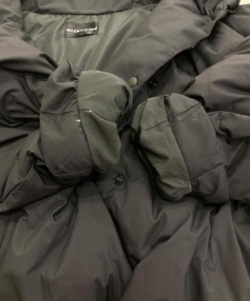 mizuiro-ind（ミズイロインド）mizuiro-ind (ミズイロインド) フーデッドショートダウンジャケット ブラック サイズ:Freeの古着・服飾アイテム