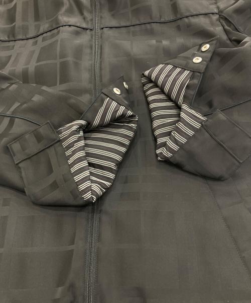 BURBERRY BLACK LABEL（バーバリーブラックレーベル）BURBERRY BLACK LABEL (バーバリーブラックレーベル) チェックジップアップジャケット ブラック サイズ:Ｌの古着・服飾アイテム