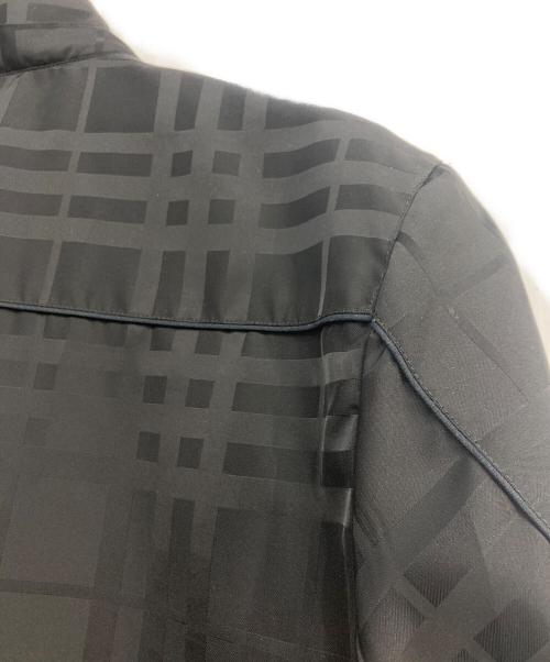 BURBERRY BLACK LABEL（バーバリーブラックレーベル）BURBERRY BLACK LABEL (バーバリーブラックレーベル) チェックジップアップジャケット ブラック サイズ:Ｌの古着・服飾アイテム