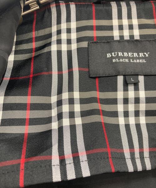 BURBERRY BLACK LABEL（バーバリーブラックレーベル）BURBERRY BLACK LABEL (バーバリーブラックレーベル) チェックジップアップジャケット ブラック サイズ:Ｌの古着・服飾アイテム