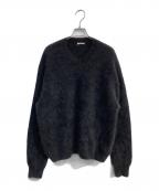 LIDnMリドム）の古着「Fox Cashmere V Knit　lm25aw09730」｜ブラック
