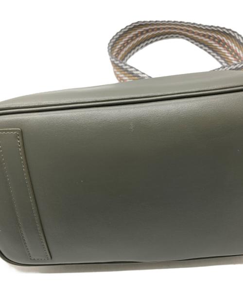 A.D.M.J.（エーディーエムジェイ）A.D.M.J. (エーディーエムジェイ) 口金式ラムレザークロスボディーバッグ カーキの古着・服飾アイテム