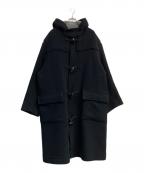 Y's for menワイズフォーメン）の古着「メルトンダッフルコート」｜ブラック