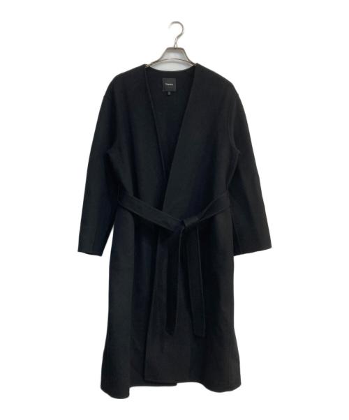 theory（セオリー）theory (セオリー) New Divide Collarless Coat ブラック サイズ:Sの古着・服飾アイテム