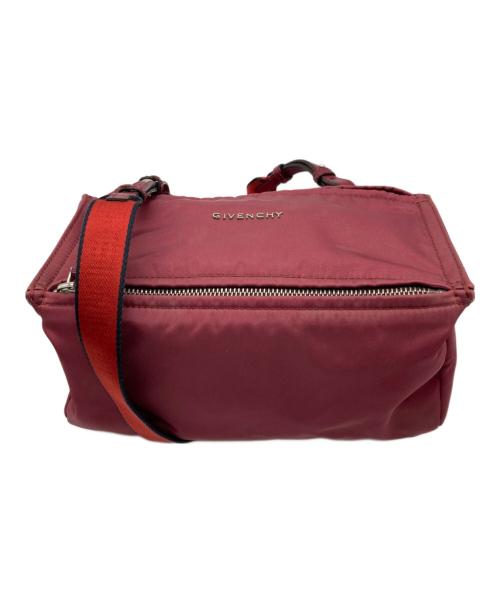 GIVENCHY（ジバンシィ）GIVENCHY (ジバンシィ) パンドラ ナイロンミニショルダーバッグ ボルドーの古着・服飾アイテム