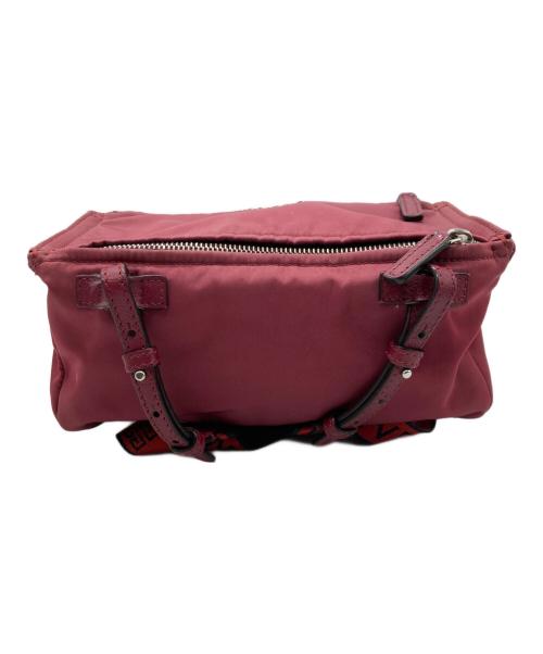 GIVENCHY（ジバンシィ）GIVENCHY (ジバンシィ) パンドラ ナイロンミニショルダーバッグ ボルドーの古着・服飾アイテム