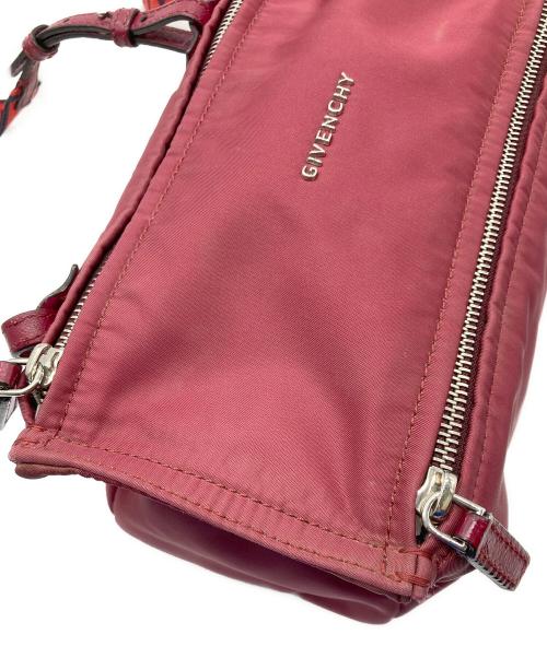GIVENCHY（ジバンシィ）GIVENCHY (ジバンシィ) パンドラ ナイロンミニショルダーバッグ ボルドーの古着・服飾アイテム