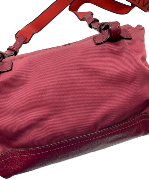 GIVENCHY（ジバンシィ）GIVENCHY (ジバンシィ) パンドラ ナイロンミニショルダーバッグ ボルドーの古着・服飾アイテム