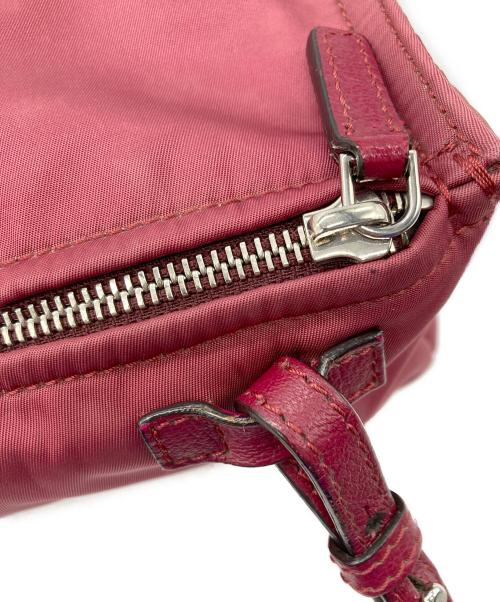 GIVENCHY（ジバンシィ）GIVENCHY (ジバンシィ) パンドラ ナイロンミニショルダーバッグ ボルドーの古着・服飾アイテム