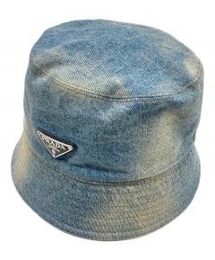 中古・古着通販】PRADA (プラダ) トライアングルロゴバケットハット