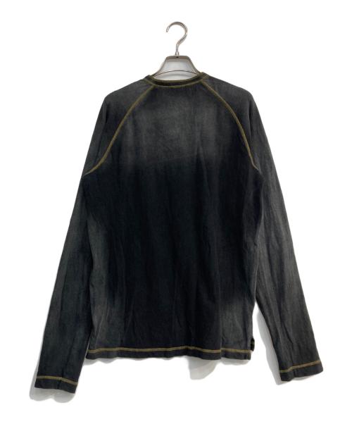 DIESEL（ディーゼル）DIESEL (ディーゼル) T-RISY ヘンリーネックカットソー グレー サイズ:Lの古着・服飾アイテム