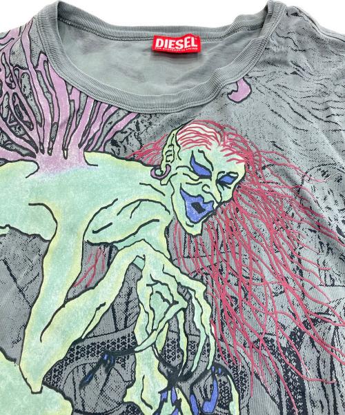 DIESEL（ディーゼル）DIESEL (ディーゼル) T-BOXT-LS-R12 グリーン サイズ:Sの古着・服飾アイテム