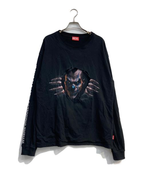 DIESEL（ディーゼル）DIESEL (ディーゼル) T-BOXT-LS-P1　A13764 ブラック サイズ:Mの古着・服飾アイテム