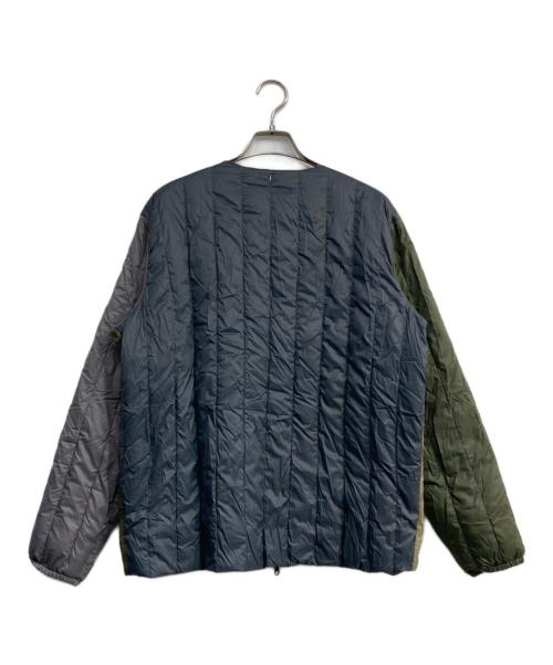 TAION（タイオン）TAION (タイオン) BEAMS Lights (ビームスライト) REVERSIBLE CHINA BUTTON INNER DOWN JACKET カーキ×ベージュ サイズ:Mの古着・服飾アイテム