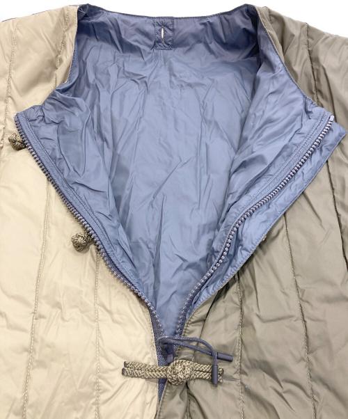 TAION（タイオン）TAION (タイオン) BEAMS Lights (ビームスライト) REVERSIBLE CHINA BUTTON INNER DOWN JACKET カーキ×ベージュ サイズ:Mの古着・服飾アイテム