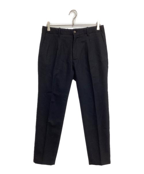 giab's ARCHIVIO（ジャブス アルキヴィオ）giab's ARCHIVIO (ジャブス アルキヴィオ) 1プリーツパンツ　VERDI/M ネイビー サイズ:48の古着・服飾アイテム