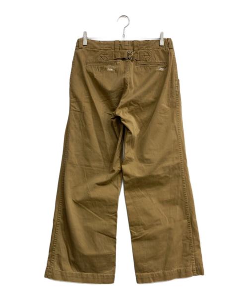 POLO RALPH LAUREN（ポロ・ラルフローレン）POLO RALPH LAUREN (ポロ・ラルフローレン) リペアダメージ加工ストレートパンツ ブラウン サイズ: W30×L30の古着・服飾アイテム