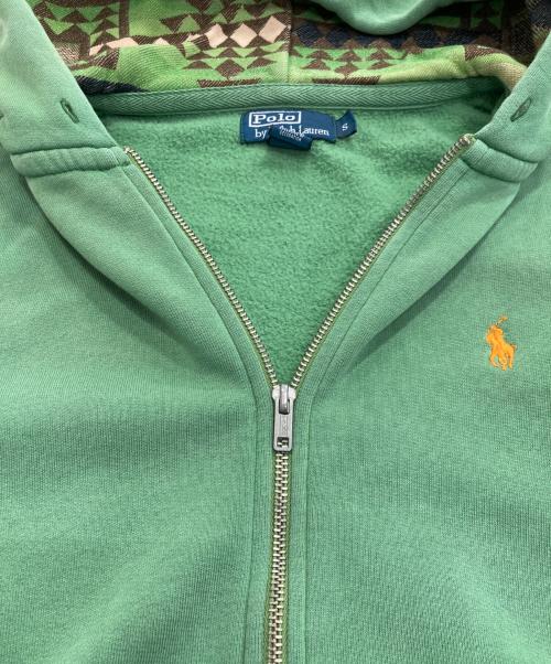 POLO RALPH LAUREN（ポロ・ラルフローレン）POLO RALPH LAUREN (ポロ・ラルフローレン) ジップパーカー グリーン サイズ:Sの古着・服飾アイテム