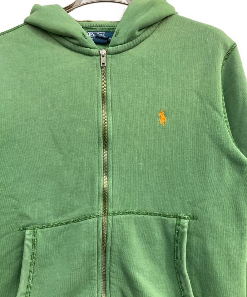 POLO RALPH LAUREN（ポロ・ラルフローレン）POLO RALPH LAUREN (ポロ・ラルフローレン) ジップパーカー グリーン サイズ:Sの古着・服飾アイテム