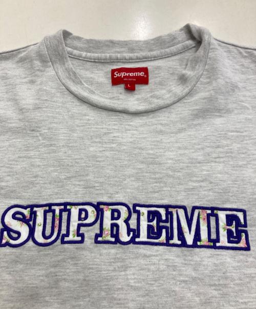 SUPREME（シュプリーム）Supreme (シュプリーム) Floral Logo Tee グレー サイズ:Ⅼの古着・服飾アイテム