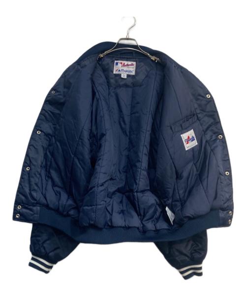 MAJESTIC ATHLETIC（マジェスティック アスレティック）Majestic Athletic (マジェスティック アスレティック) AUTHENTIC (オーセンティック) スタジャン ネイビー サイズ:Lの古着・服飾アイテム